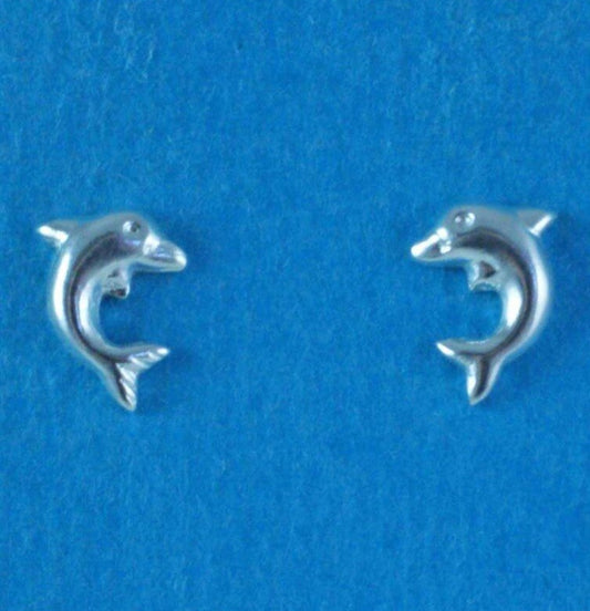 Dolphin stud earrings