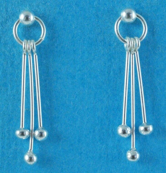 Silver Drop Earrings