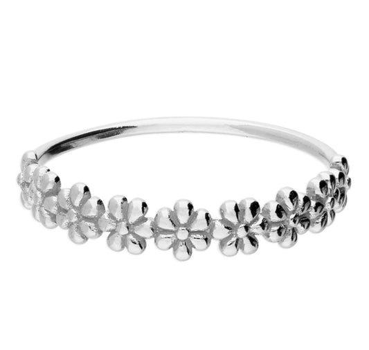 Daisy sterling silver ring