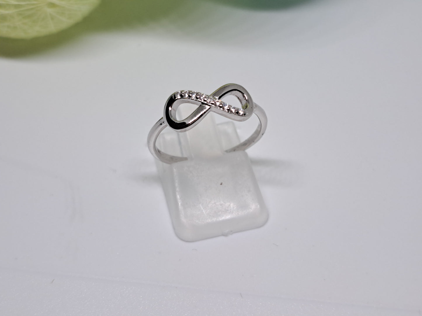 Infinity sterling silver ring